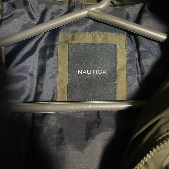 Green Nautica Mid Length Coat - Picture 4 of 7